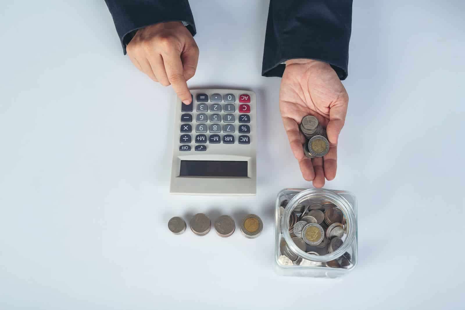 Borrower reviewing debt-to-income ratio calculations for mortgage approval