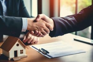 Foreign national investor reviewing U.S. real estate financing options with a mortgage specialist