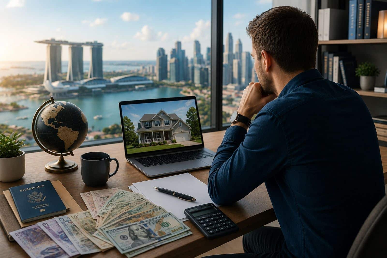 American expat living abroad exploring a U.S. home mortgage with foreign income.